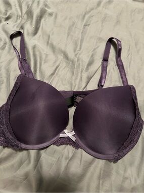 Victoria's Secret Deep Plum Lace-Trim Dream Angels